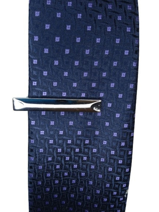 Pearl's Garden Brass Tie Clip Silver