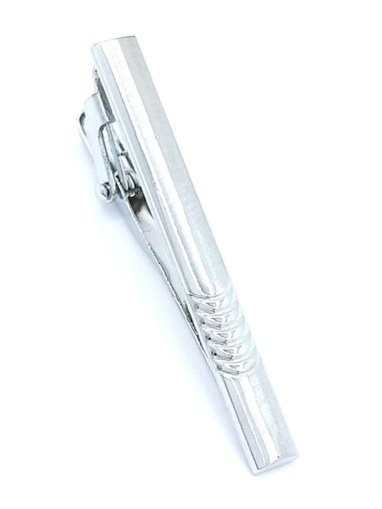 PS Silver Steel Tie Clip Silver