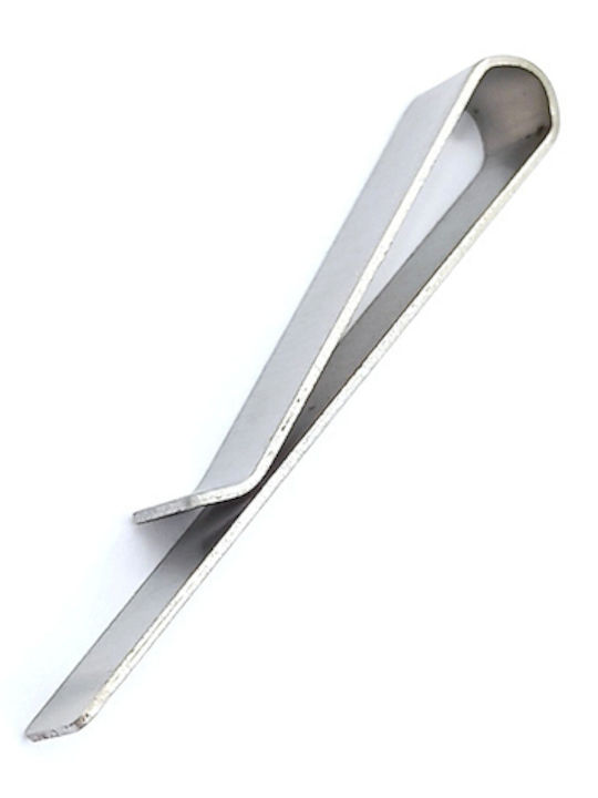 PS Silver Clip Γραβάτας από Ατσάλι Ασημί