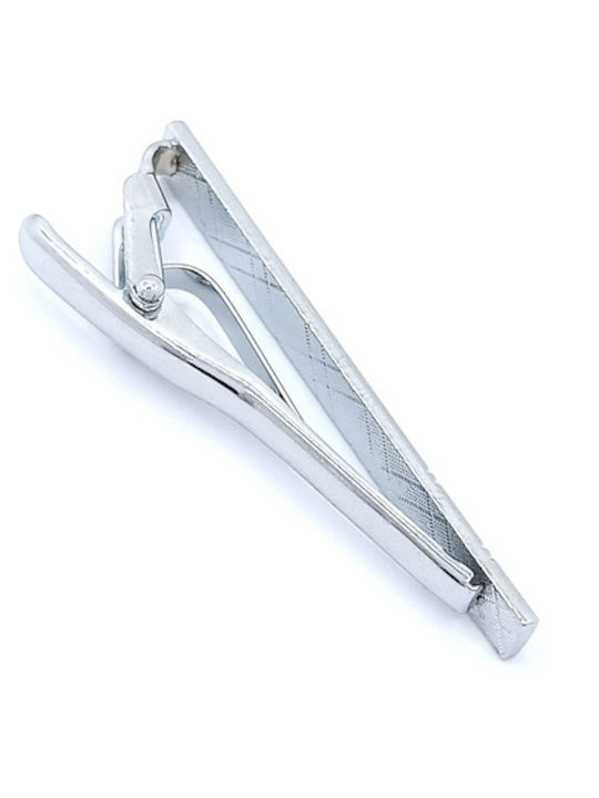 PS Silver Clip Γραβάτας από Ατσάλι Ασημί