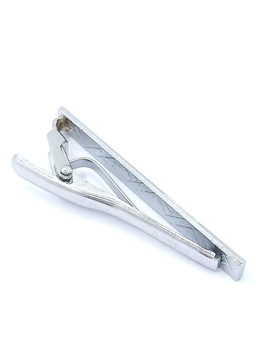 PS Silver Clip Γραβάτας από Ατσάλι Ασημί