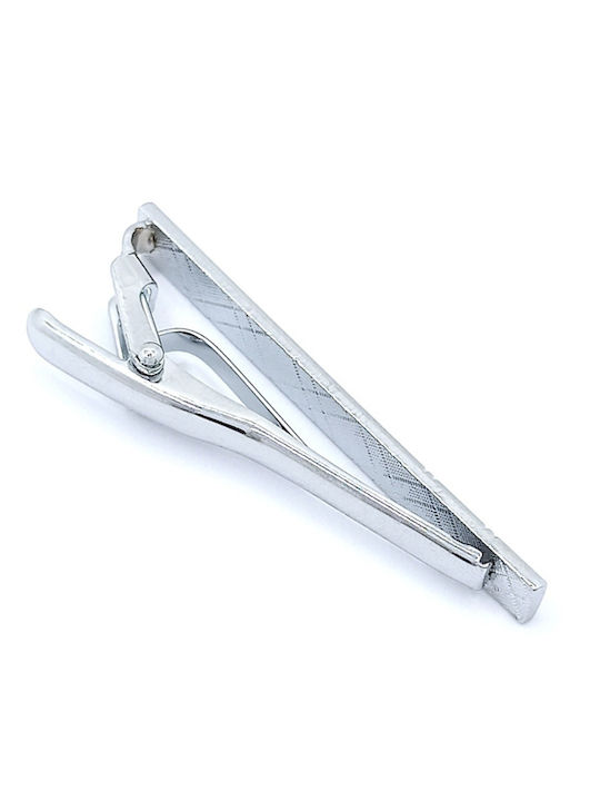 PS Silver Clip Γραβάτας από Ατσάλι Ασημί