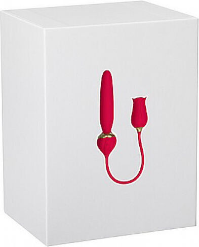 CyprusLoveShop Silicone Clit Suction Rose Thrusting Wand Vibrator Κλειτοριδικός Δονητής Ροζ