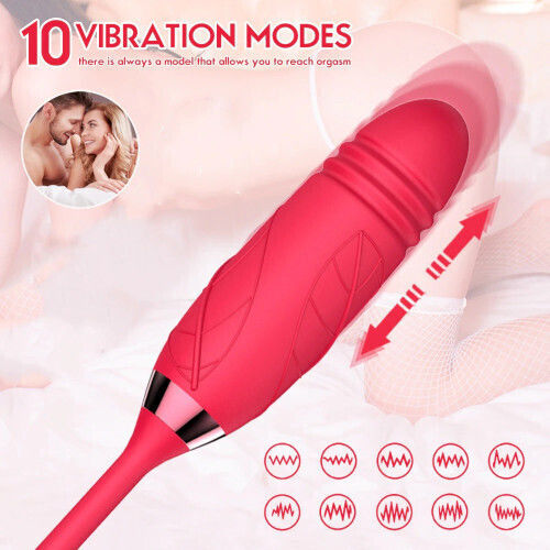 Pleasure Suction Mini Δονητής Bullet 38cm Ροζ