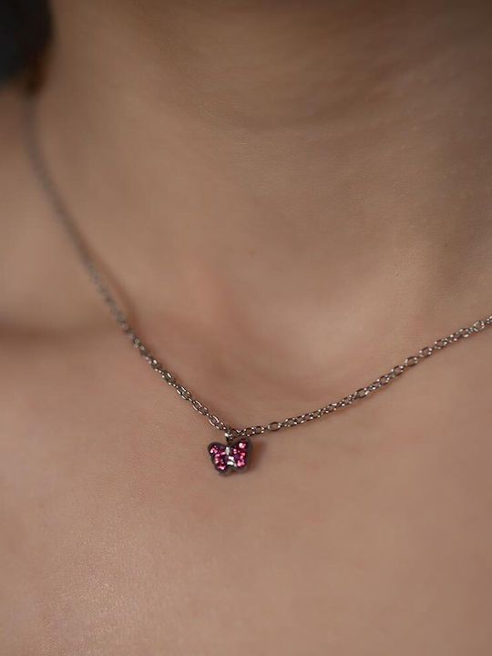 Piercing.gr Κολιέ Πεταλούδα