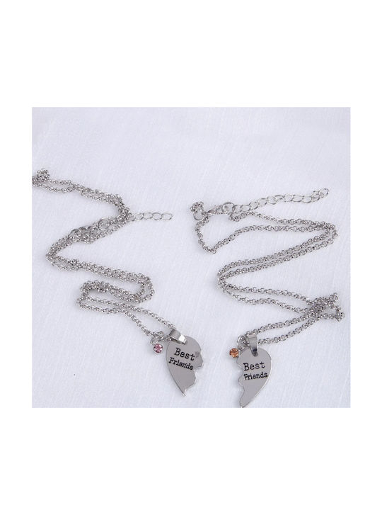 Tatu Moyo Heart Silver Necklace