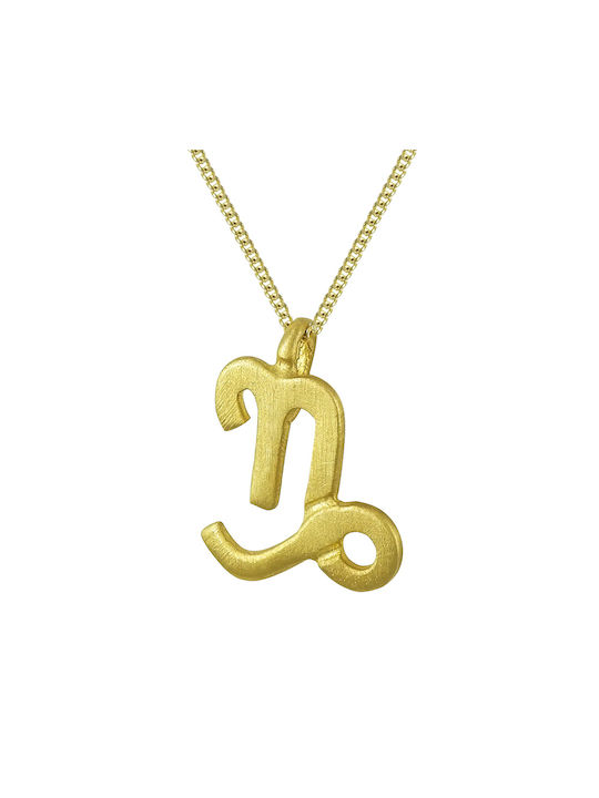 Gold Chain Kids Necklaces Zodiac Sign 14K ZD222