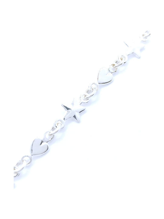 PS Silver Βραχιόλι Αλυσίδα από Ασήμι