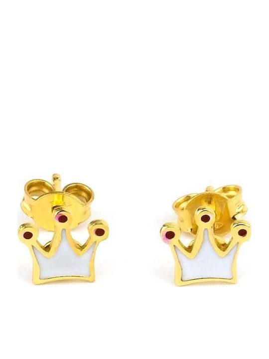Goldsmith Златни Сребърни Коронки Хипоалергенни Детски Обици