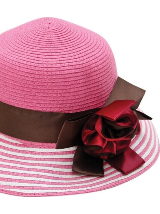 V-store Wicker Women's Hat Fuchsia