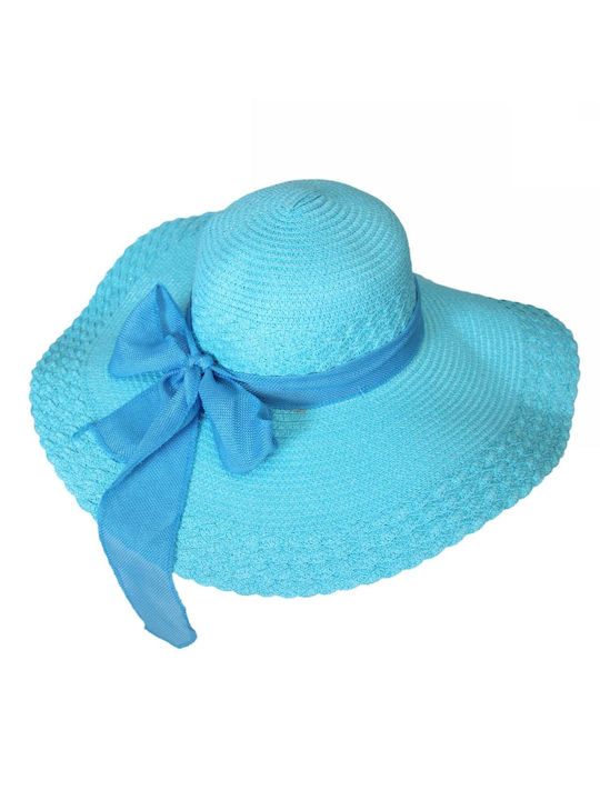 Wicker Women's Floppy Hat Turquoise