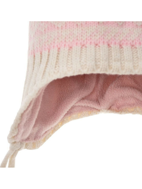 Kids Beanie Knitted Pink