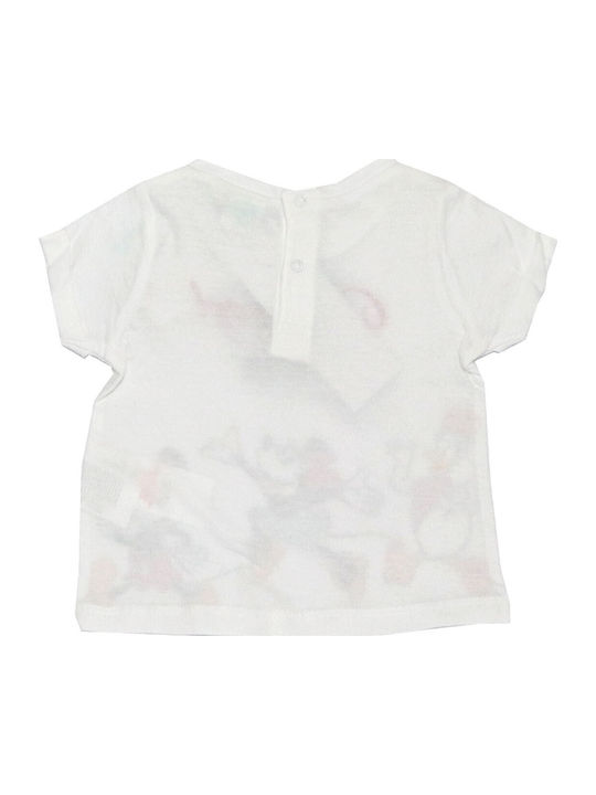 Kinder-T-Shirt Weiß Baby Minnie Mouse