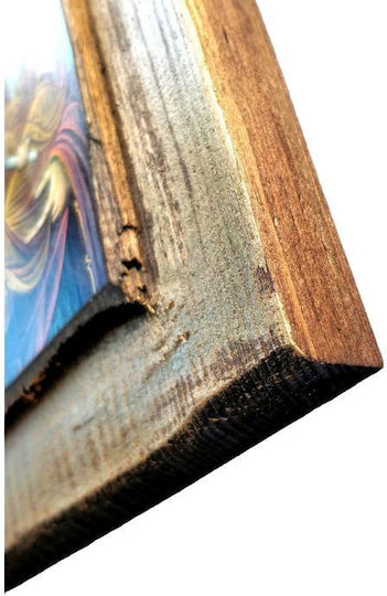 IconsGR Saint Icon Virgin Mary Holding the Infant Wooden 12.50x17.50cm RΠ1ΠΑΝ