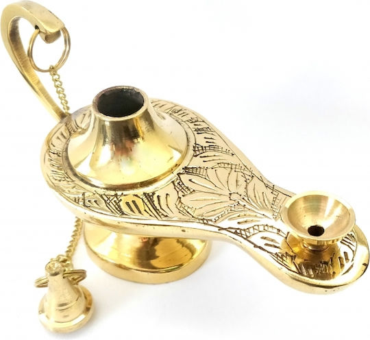 IconsGR Tabletop Oil Lamp Metallic 13x7cm 373/5