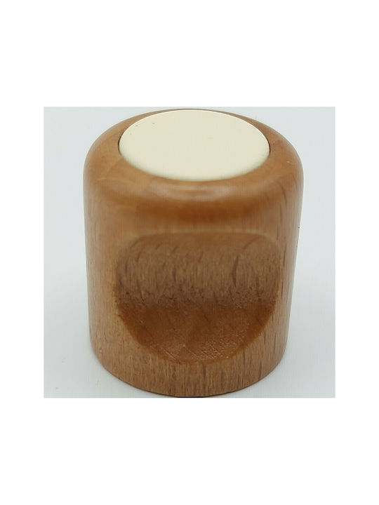 ACM Kids Knob Furniture made of Wooden & Metallic & Zamak in Beige Color 04034-0000-LEF12 1pcs