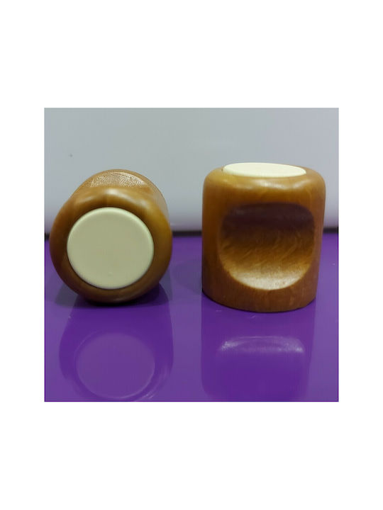 ACM Kids Knob Furniture made of Wooden & Metallic & Zamak in Beige Color 04034-0000-LEF12 1pcs
