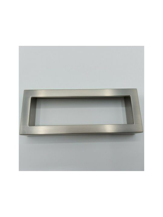 Furnipart Mâner Mobilier Mânere de mobilier din Zamak & Metal în Culoare Argintiu 138mm (Distanța între Centre 128mm) 7502-00-00G 1buc