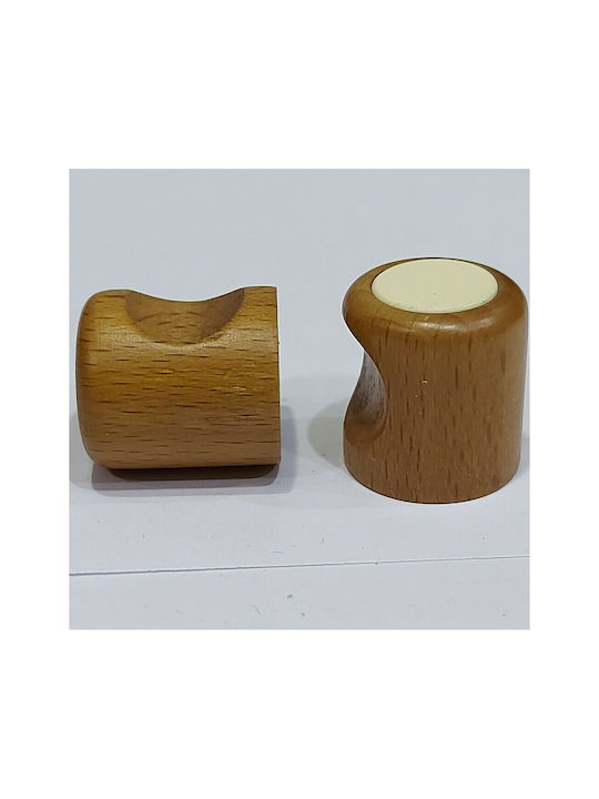 ACM Kids Knob Furniture made of Wooden & Metallic & Zamak in Beige Color 04034-0000-LEF12 1pcs