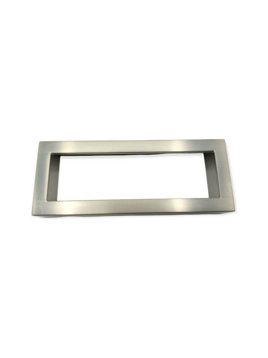 Furnipart Mâner Mobilier Mânere de mobilier din Zamak & Metal în Culoare Argintiu 138mm (Distanța între Centre 128mm) 7502-00-00G 1buc