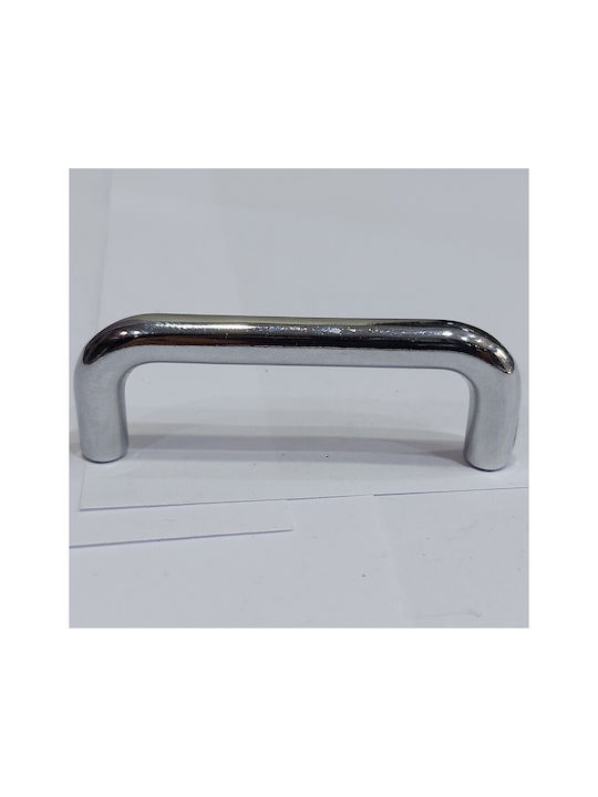 Handle Furniture made of Metallic & Zamak in Silver Color 74mm (Center Distance 64mm) 4001-064-INO 1pcs
