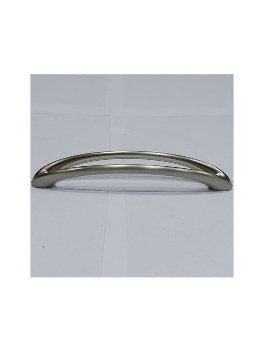 Furnipart Mâner Mobilier din Metal & Zamak în Culoare Argintiu 185mm (Distanța între Centre 160mm) 7536-160-G1 1buc