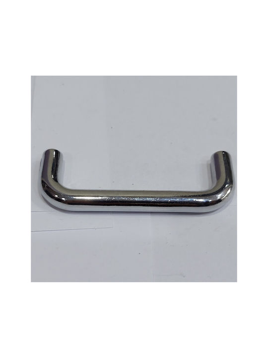 Handle Furniture made of Metallic & Zamak in Silver Color 74mm (Center Distance 64mm) 4001-064-INO 1pcs