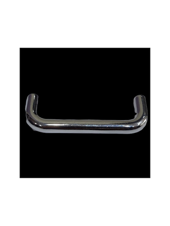 Handle Furniture made of Metallic & Zamak in Silver Color 74mm (Center Distance 64mm) 4001-064-INO 1pcs