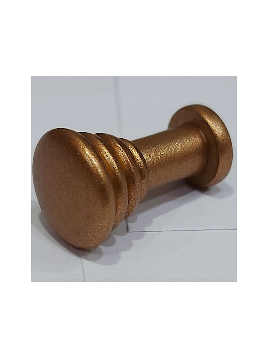 Knopf Möbelgriff aus Metallisch in Kupfer Farbe 0596-14A1 1Stück