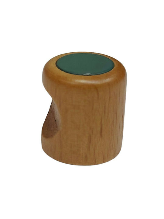 ACM Kids Knob Furniture made of Wooden & Metallic & Zamak in Green Color 4034-PRA1 1pcs