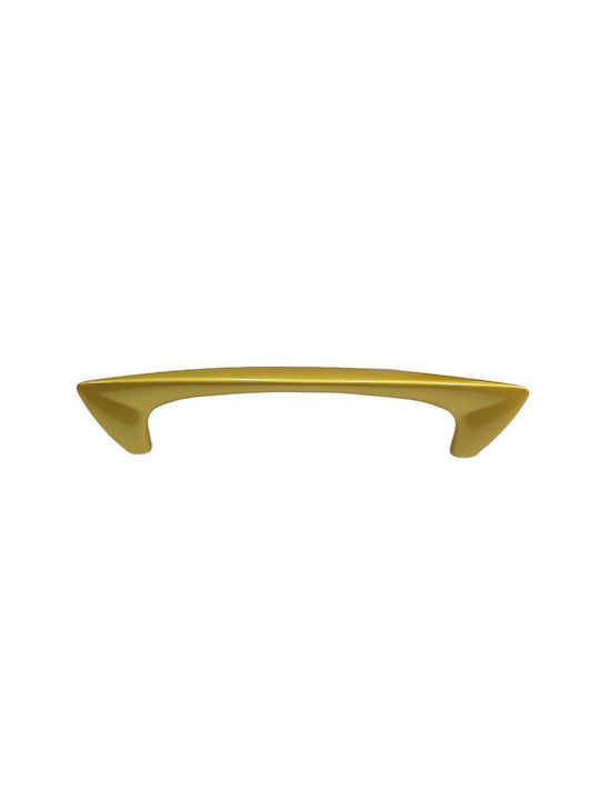 Obispa Handle Furniture made of Metallic & Zamak in Gold Color 160mm (Center Distance 128mm) 0146-128-20A1 1pcs
