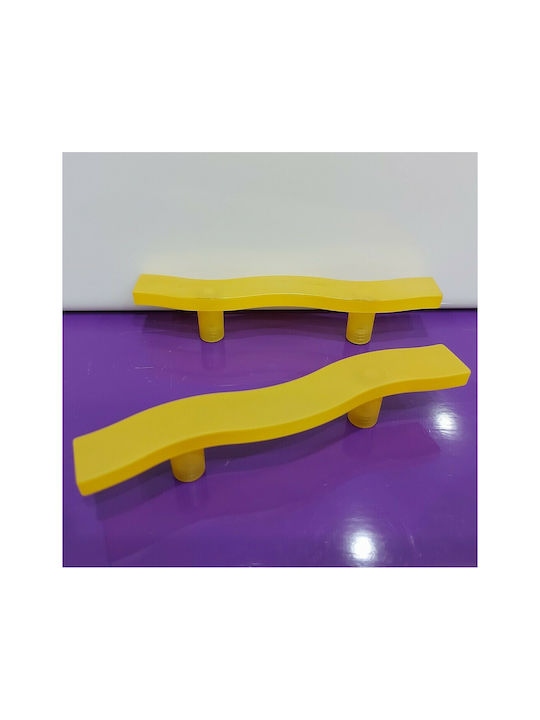 Children's Handle Furniture made of Plastic in Orange Color 125mm (Center Distance 64mm) 0794-064-POR 1pcs