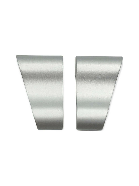 Pamar Buton Mobilier Mânere de mobilier din Metal & Zamak în Culoare Argintiu 42mm (Distanța între Centre 16mm) 0643-016-10C1 1buc