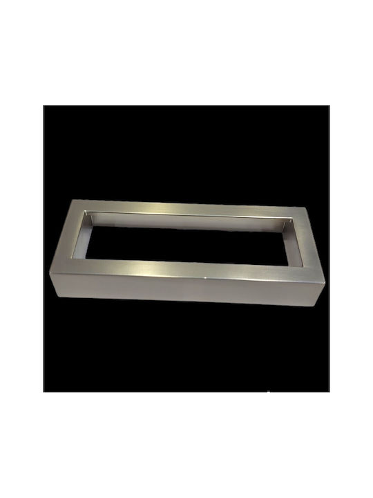 Furnipart Mâner Mobilier Mânere de mobilier din Zamak & Metal în Culoare Argintiu 138mm (Distanța între Centre 128mm) 7502-00-00G 1buc
