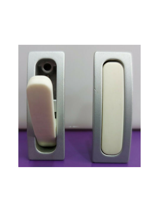 Pamar Buton Mobilier din Zamak & Plastic & Metal în Culoare Alb 0721-000-LEF1 1buc