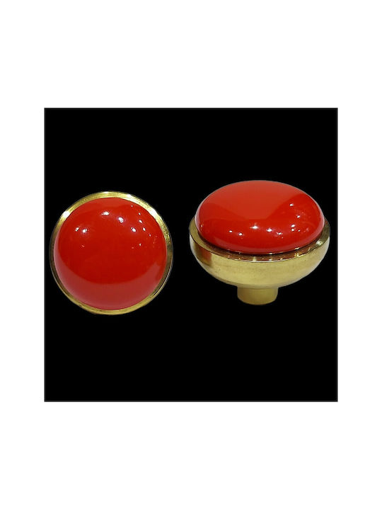 Buton Mobilier din Metal în Culoare Roșu 11219-20A1 1buc