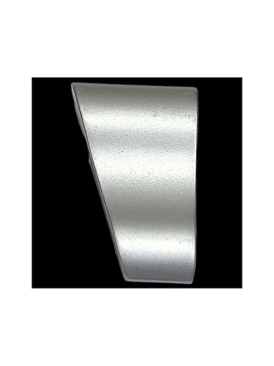 Pamar Buton Mobilier Mânere de mobilier din Metal & Zamak în Culoare Argintiu 42mm (Distanța între Centre 16mm) 0643-016-10C1 1buc