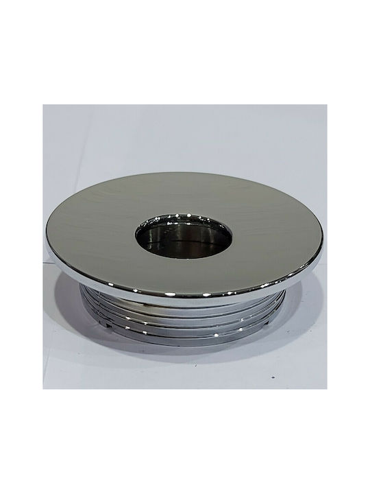 Furnipart Buton Mobilier Mânere de mobilier din Metal & Zamak în Culoare Argintiu 7224-INO1 1buc