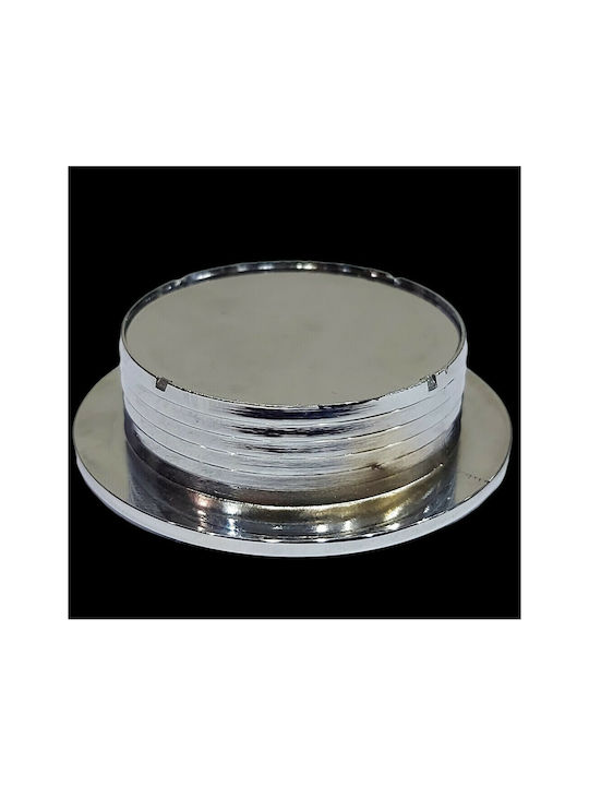 Furnipart Buton Mobilier Mânere de mobilier din Metal & Zamak în Culoare Argintiu 7224-INO1 1buc