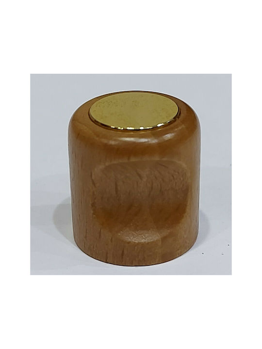 ACM Knob Furniture made of Wooden & Metallic & Zamak in Gold Color 4034-ORO1 1pcs