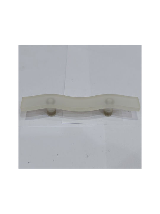 Children's Handle Furniture made of Plastic in White Color 125mm (Center Distance 64mm) 0794-064-LEF1 1pcs