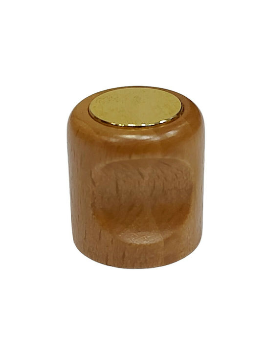 ACM Knob Furniture made of Wooden & Metallic & Zamak in Gold Color 4034-ORO1 1pcs