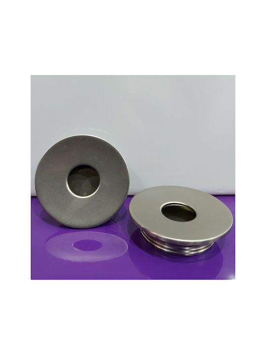 Furnipart Buton Mobilier Mânere de mobilier din Metal & Zamak în Culoare Argintiu 7224-00-0G1 1buc