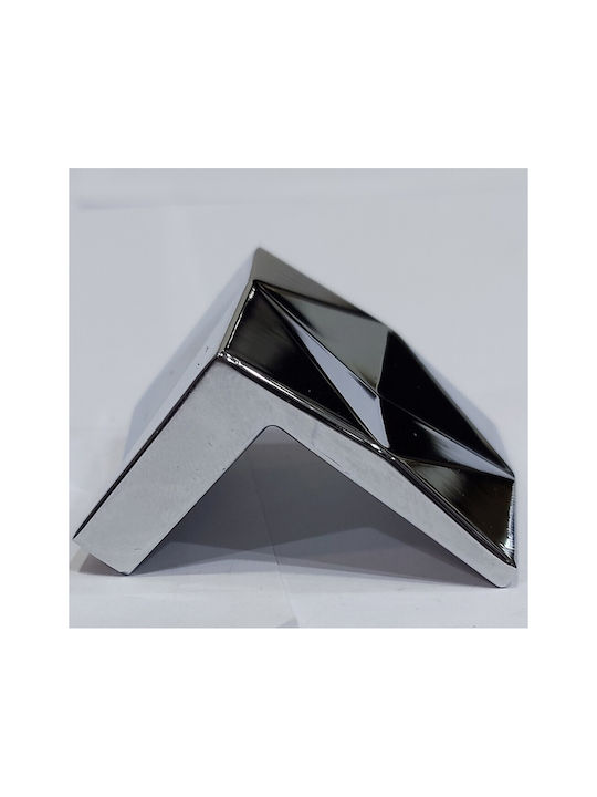 Furnipart Buton Mobilier Mânere de mobilier din Metal & Zamak în Culoare Argintiu 39mm (Distanța între Centre 32mm) 7527-032-INO1 1buc