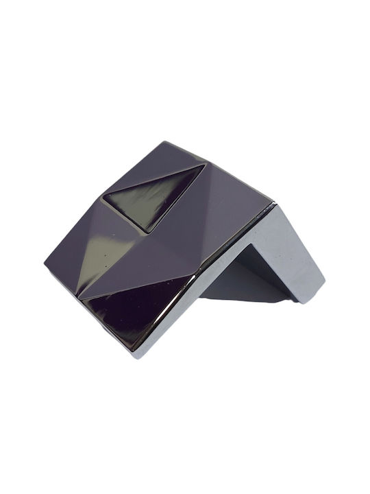 Furnipart Buton Mobilier Mânere de mobilier din Metal & Zamak în Culoare Argintiu 39mm (Distanța între Centre 32mm) 7527-032-INO1 1buc