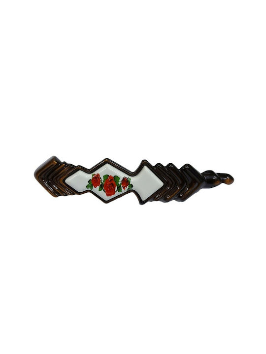 Antik Handgriff Möbelgriff aus Porzellan & Metallisch & Zamak in Kupfer Farbe 187mm (Zentrenabstand 160mm) 7811-FAB-009 1Stück