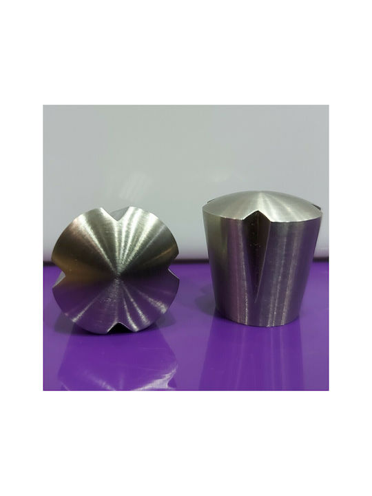 Furnipart Buton Mobilier din Metal & Zamak în Culoare Argintiu 7235-00G1 1buc