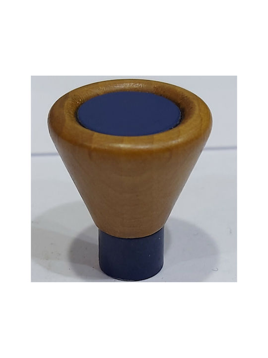 Kids Knob Furniture made of Wooden & Metallic & Zamak in Blue Color 0239-BLE1 1pcs