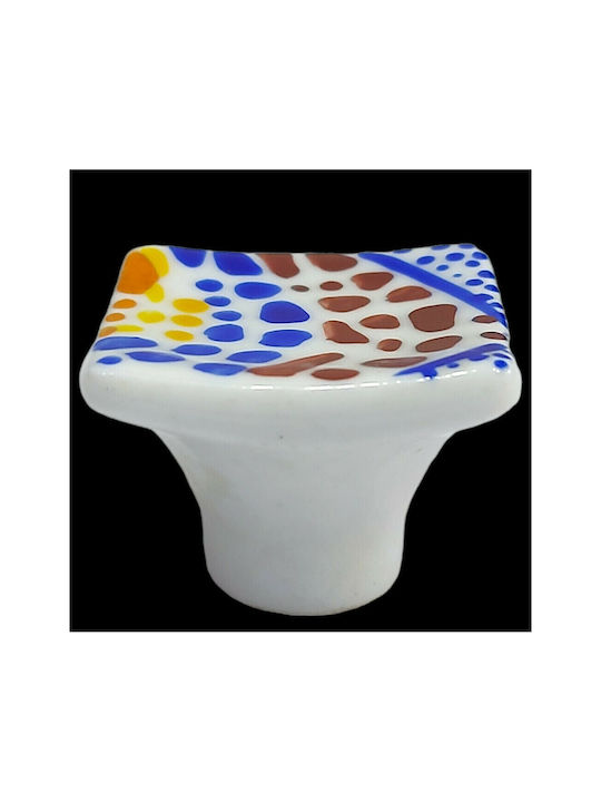 Knob Furniture made of Porcelain in Multicolour Color 9098-000-XEIR 1pcs
