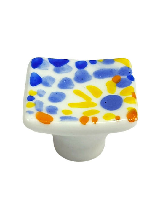 Knob Furniture made of Porcelain in Multicolour Color 9100-000-XEIR 1pcs